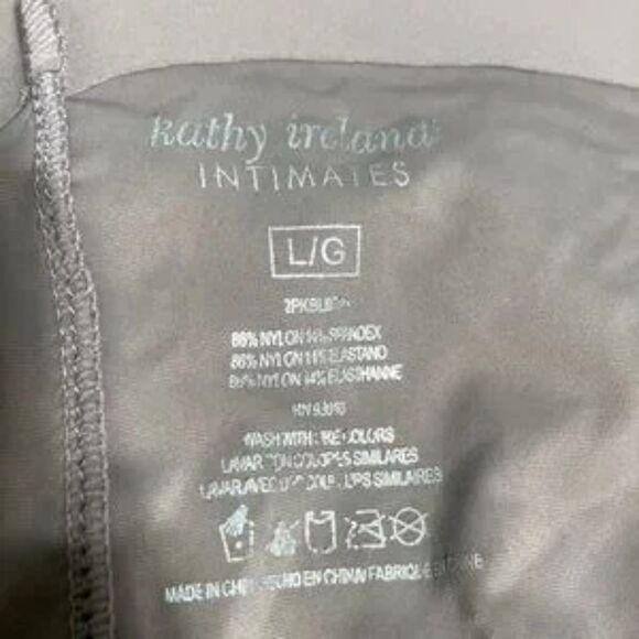 KATHY IRELAND Intimates Shapewear Boy Shorts Set of 2 Womens Large - Picture 6 of 8